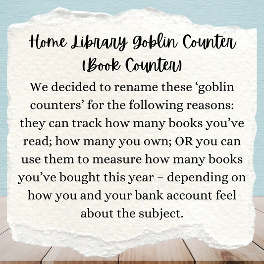 Home Library Goblin Counter | Dragon Edition | Book Counter
