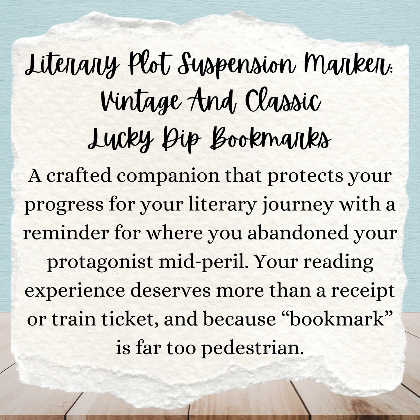 Literary Plot Suspension Marker: Vintage And Classic Lucky Dip | Bookmarks