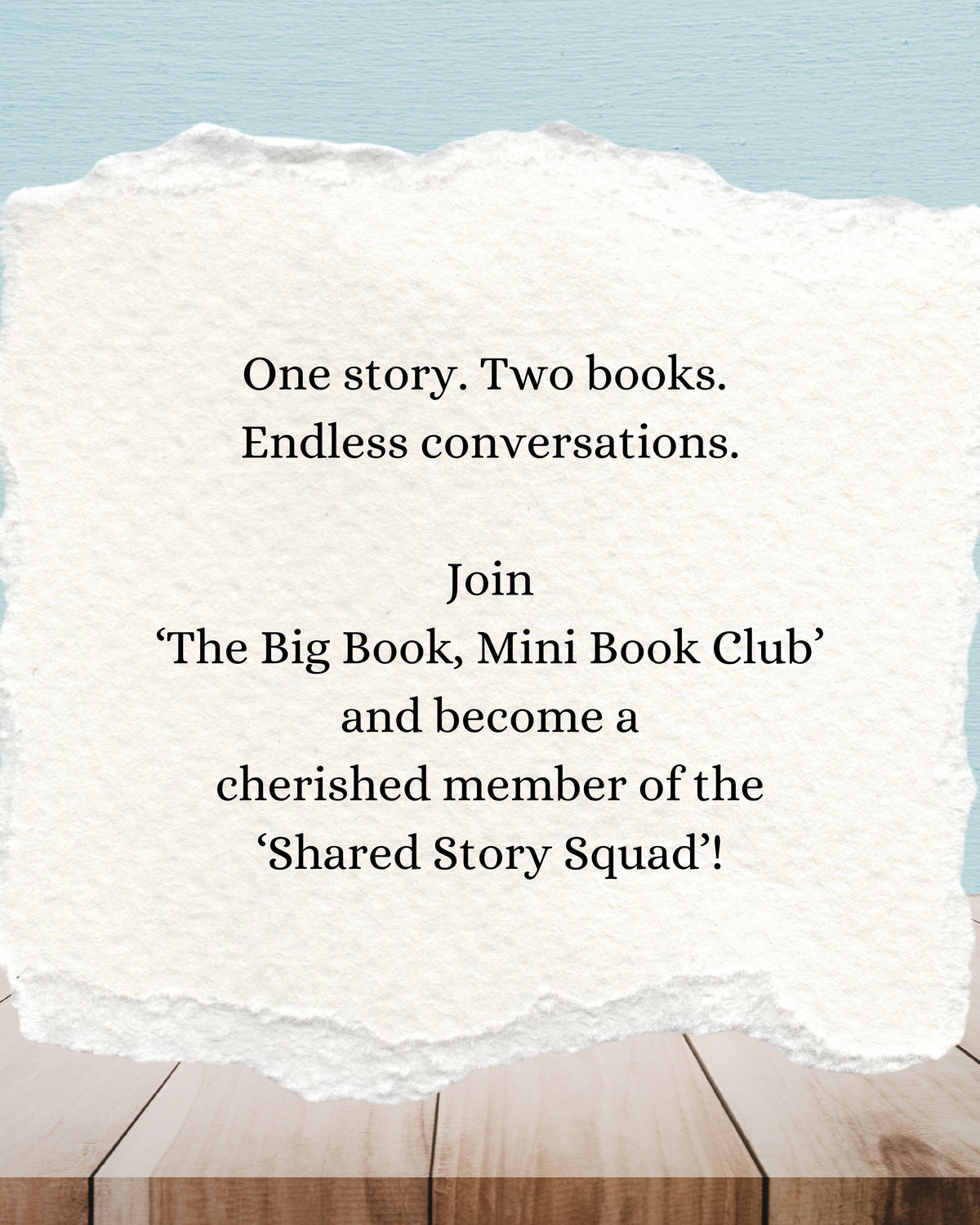 The Big Book, Mini Book Club - Shared Story Squad | Adult And Child | Age 7+| Book Subscription