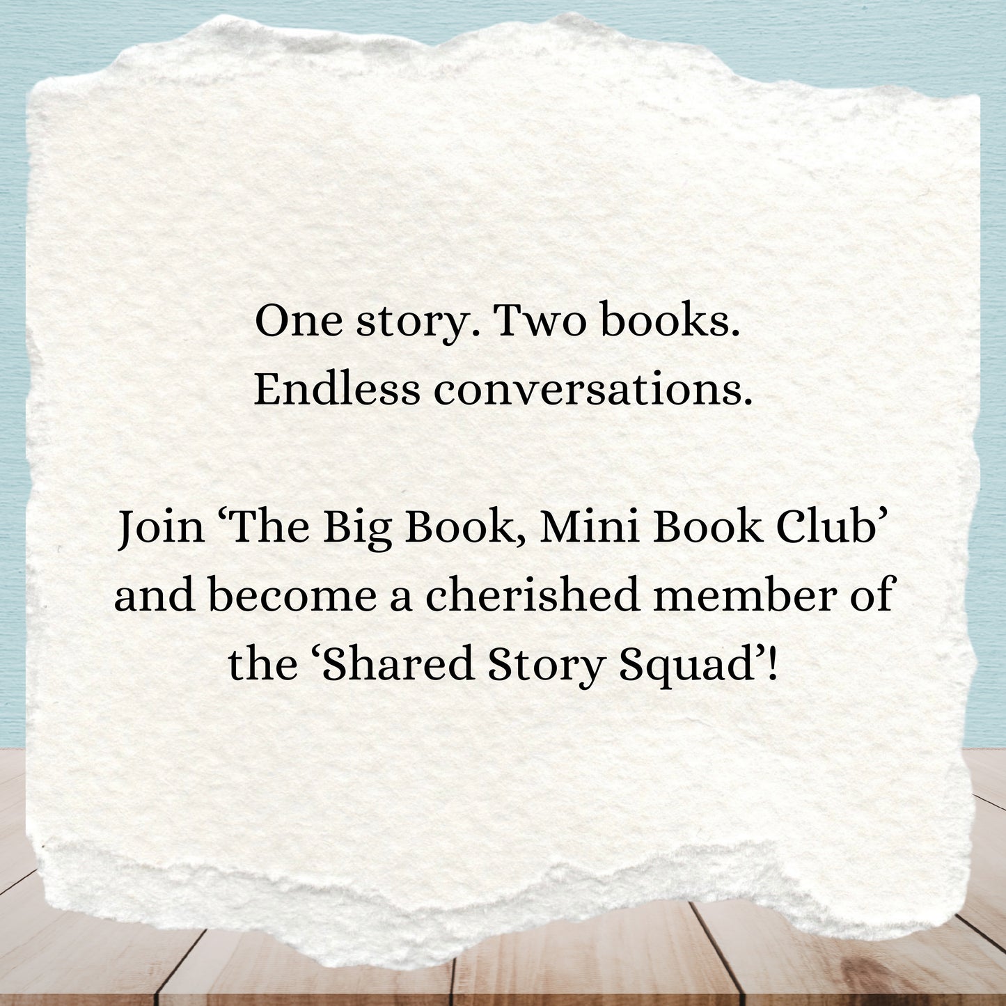 The Big Book, Mini Book Club - Shared Story Squad | Adult And Child | Age 7+| Book Subscription