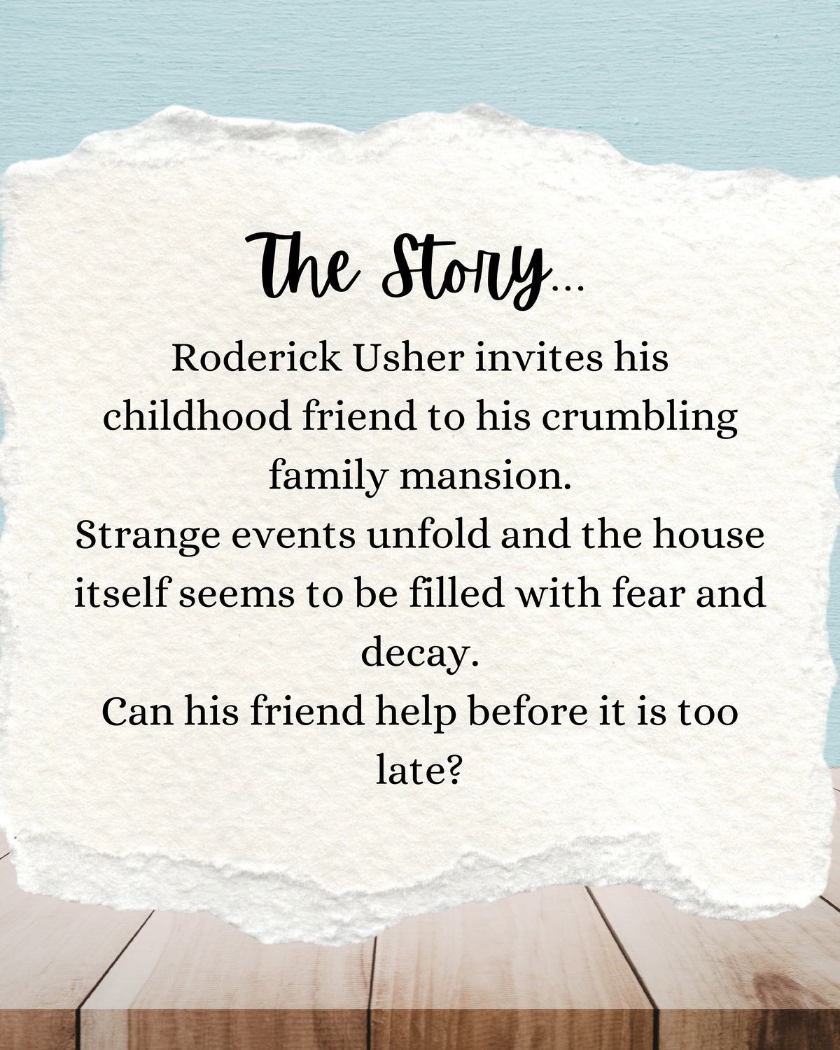 The Fall Of The House Of Usher | Edgar Allan Poe | Age 9 – 12