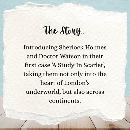Sherlock Holmes:  A Study In Scarlet | Arthur Conan Doyle | Adult And Child Bundle