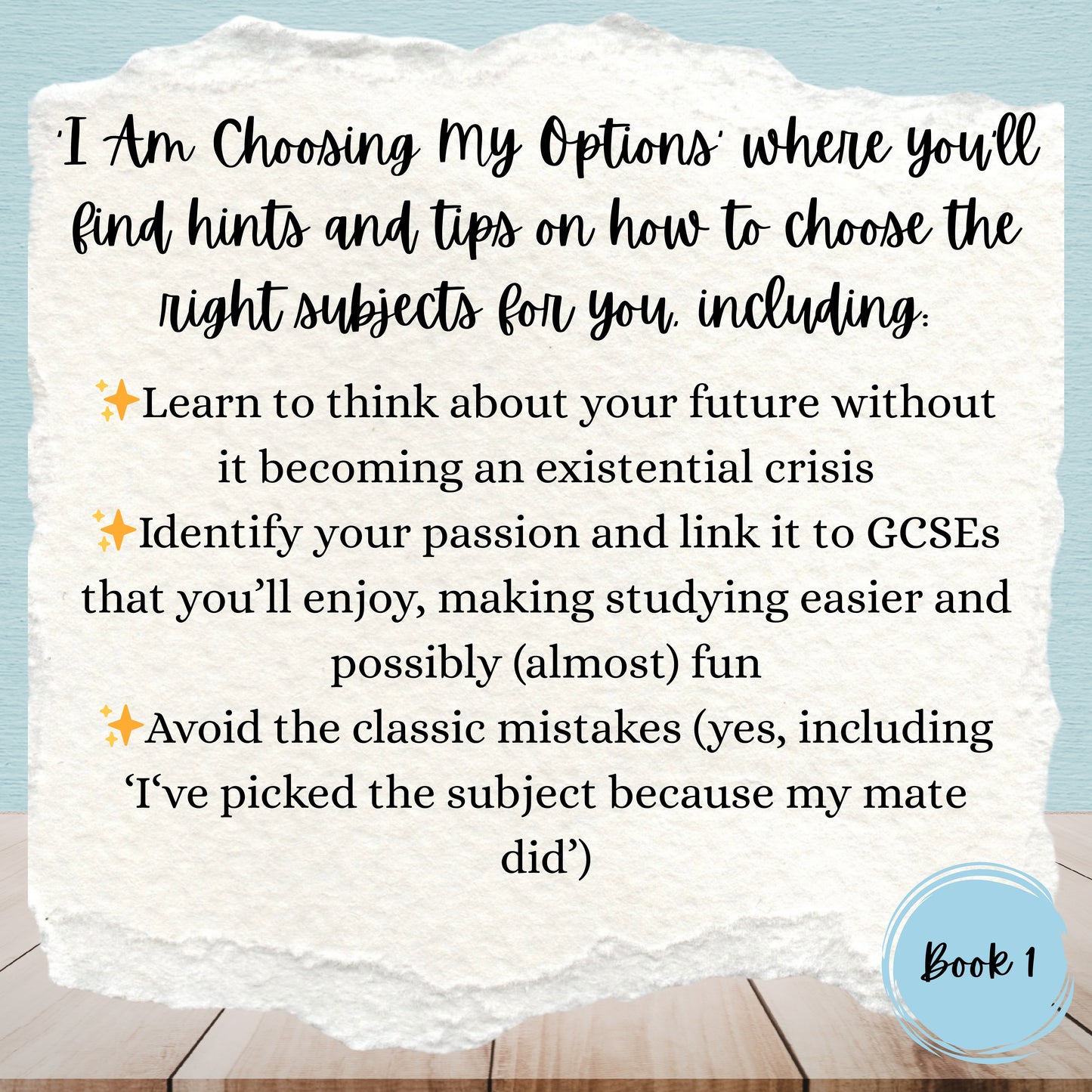 I Am Choosing My Options And I Am Choosing My Next Step After GCSEs | Alix Addams | Student Study Pack Bundle