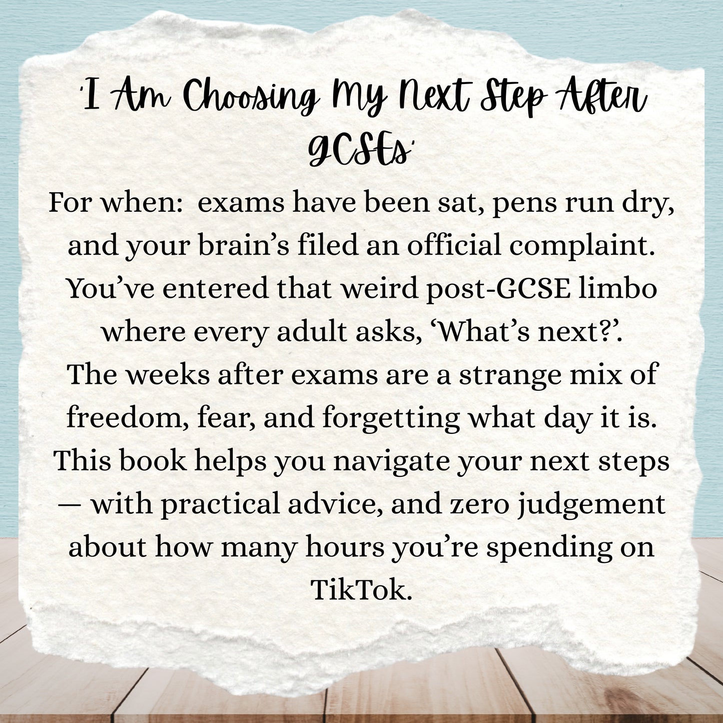 I Am Choosing My Next Step After GCSEs | Alix Addams