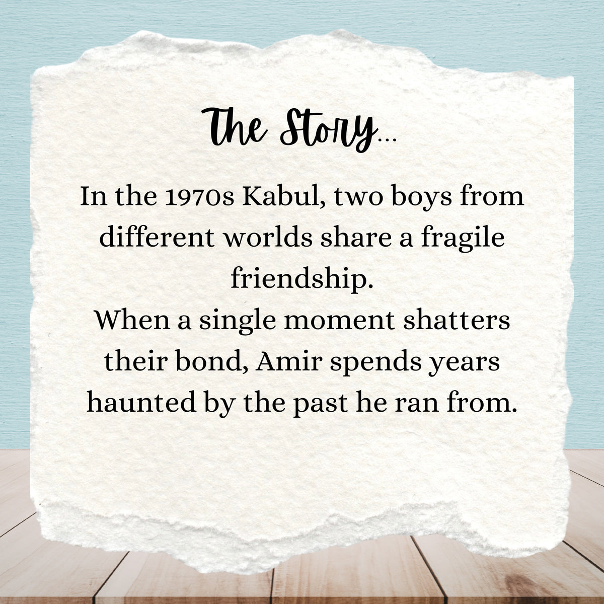 The Kite Runner | Khaled Hosseini | Age 16 - 18