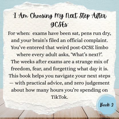 I Am Choosing My Options And I Am Choosing My Next Step After GCSEs | Alix Addams | Student Study Pack Bundle