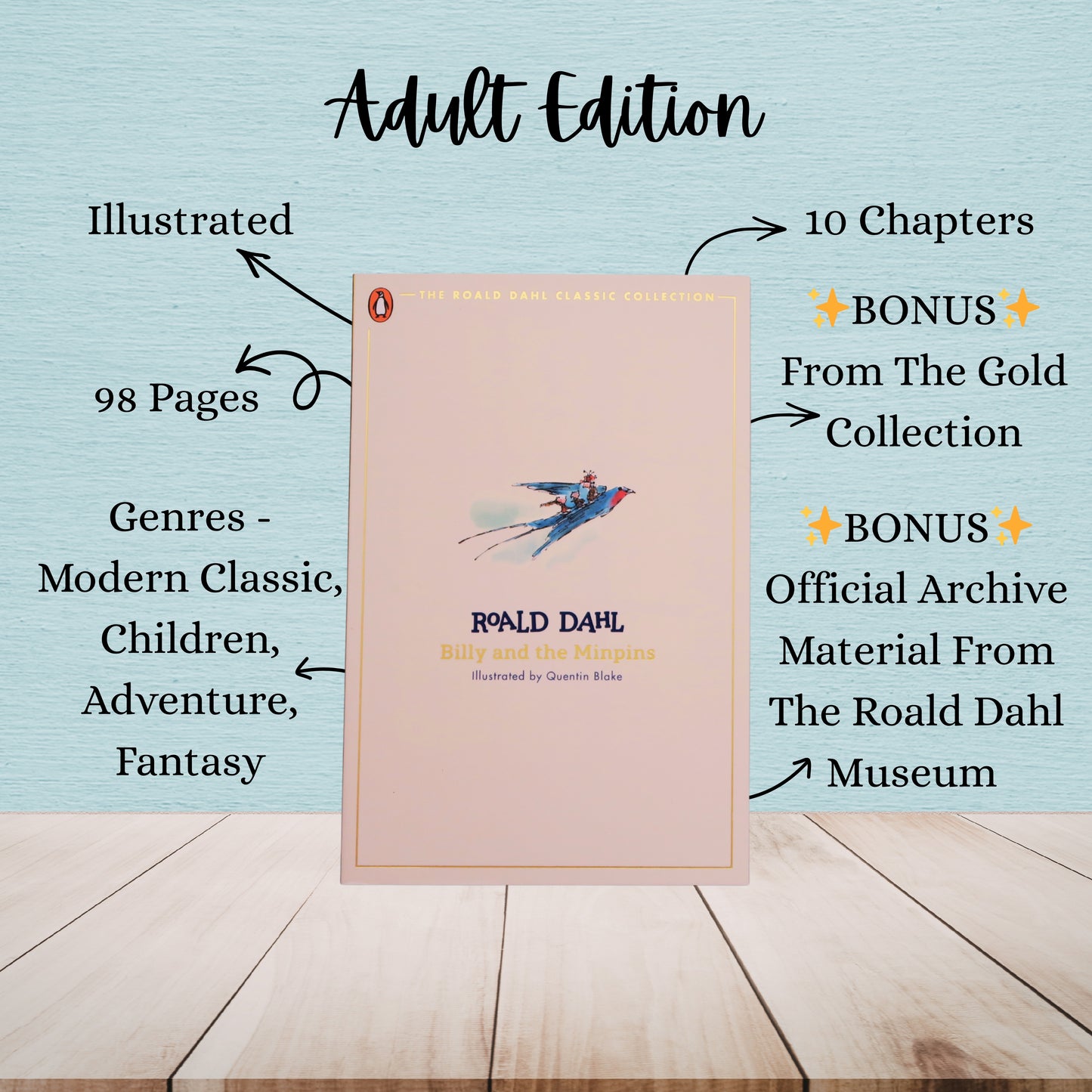 Billy And The Minpins | Roald Dahl | Adult And Child Bundle