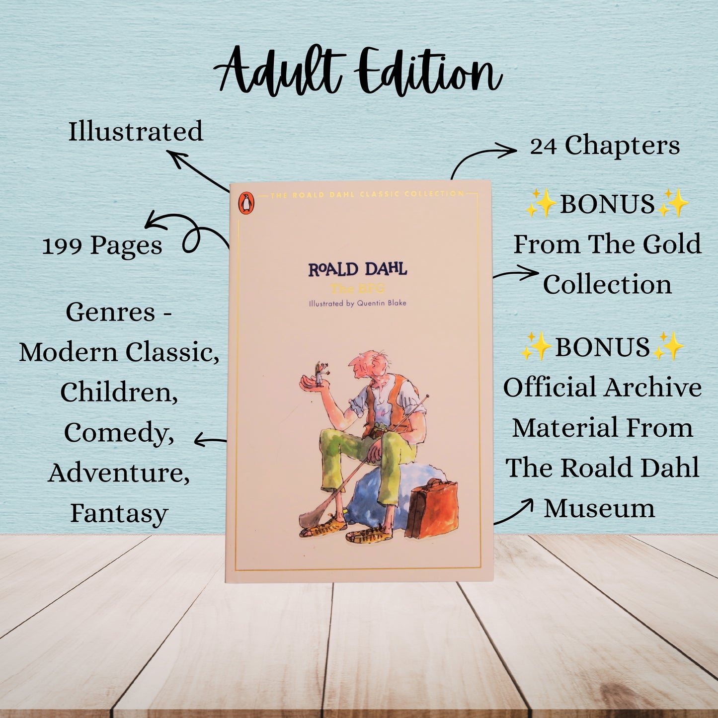 The BFG | Roald Dahl | Adult And Child Bundle