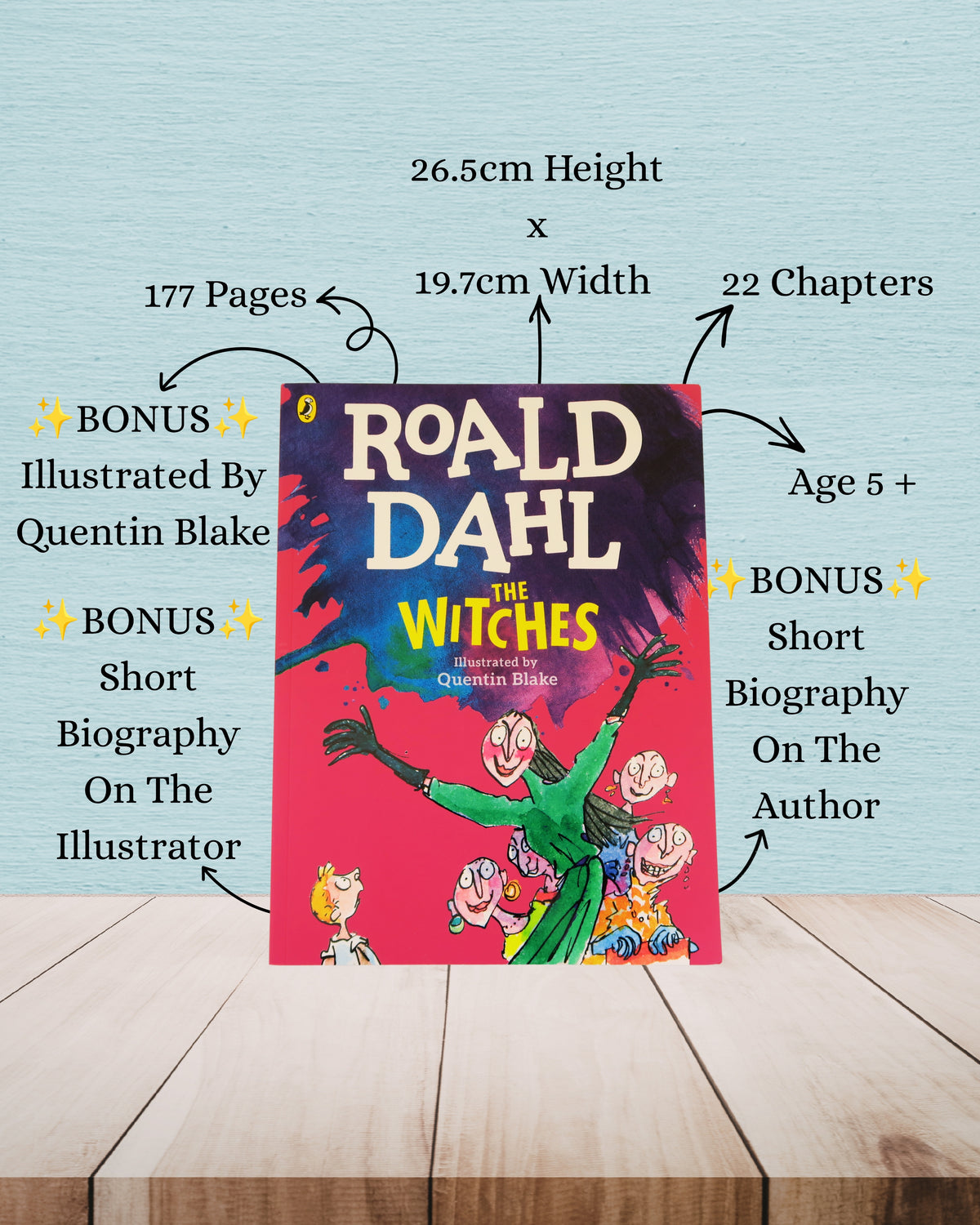 The Witches:  Colour Edition | Roald Dahl | Age 5 - 7