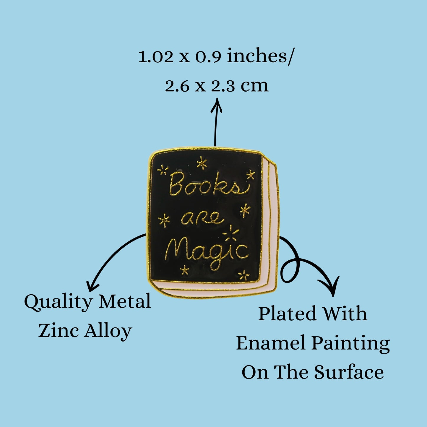 Book Allegiance Pin | ‘Books Are Magic’
