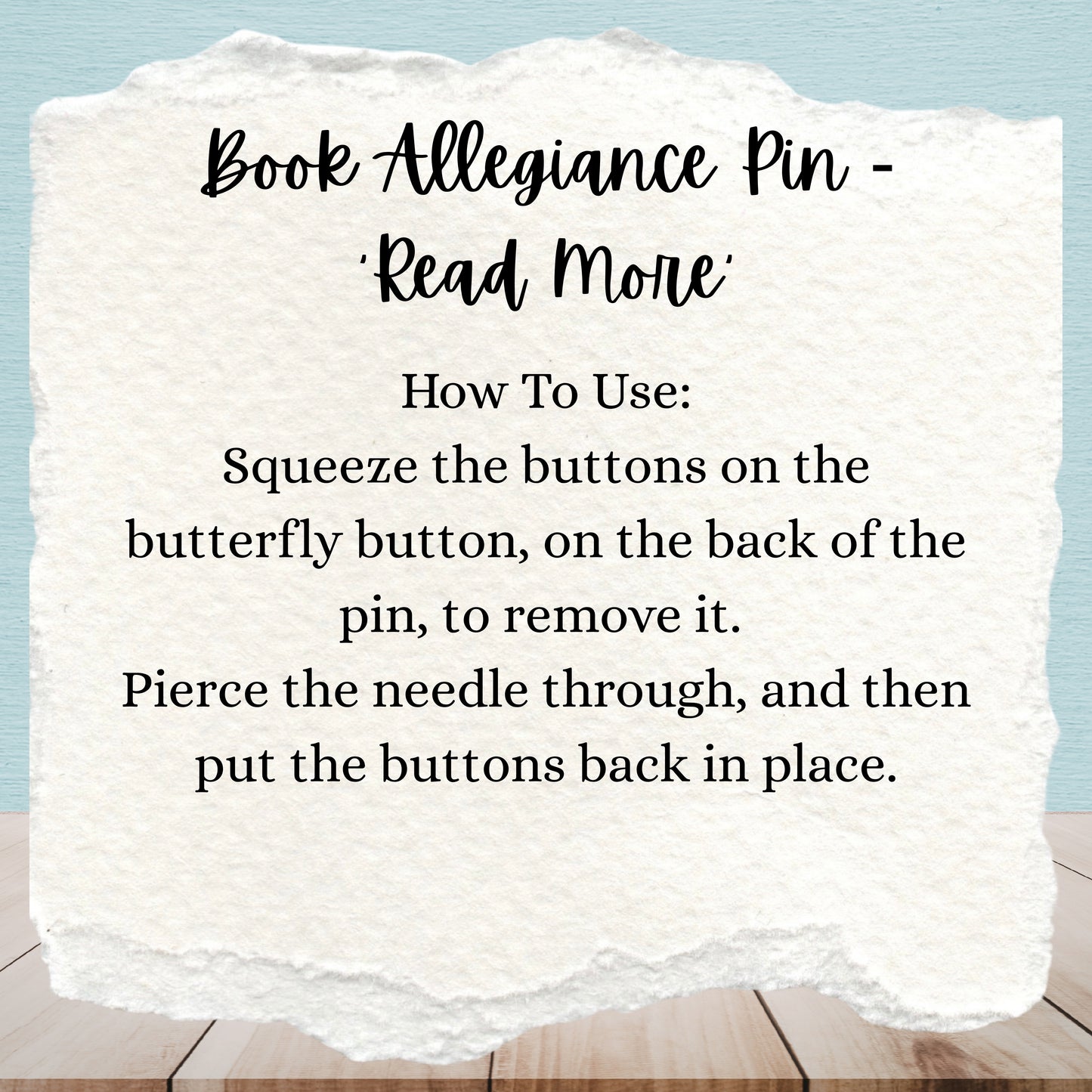 Book Allegiance Pin | ‘Read More’