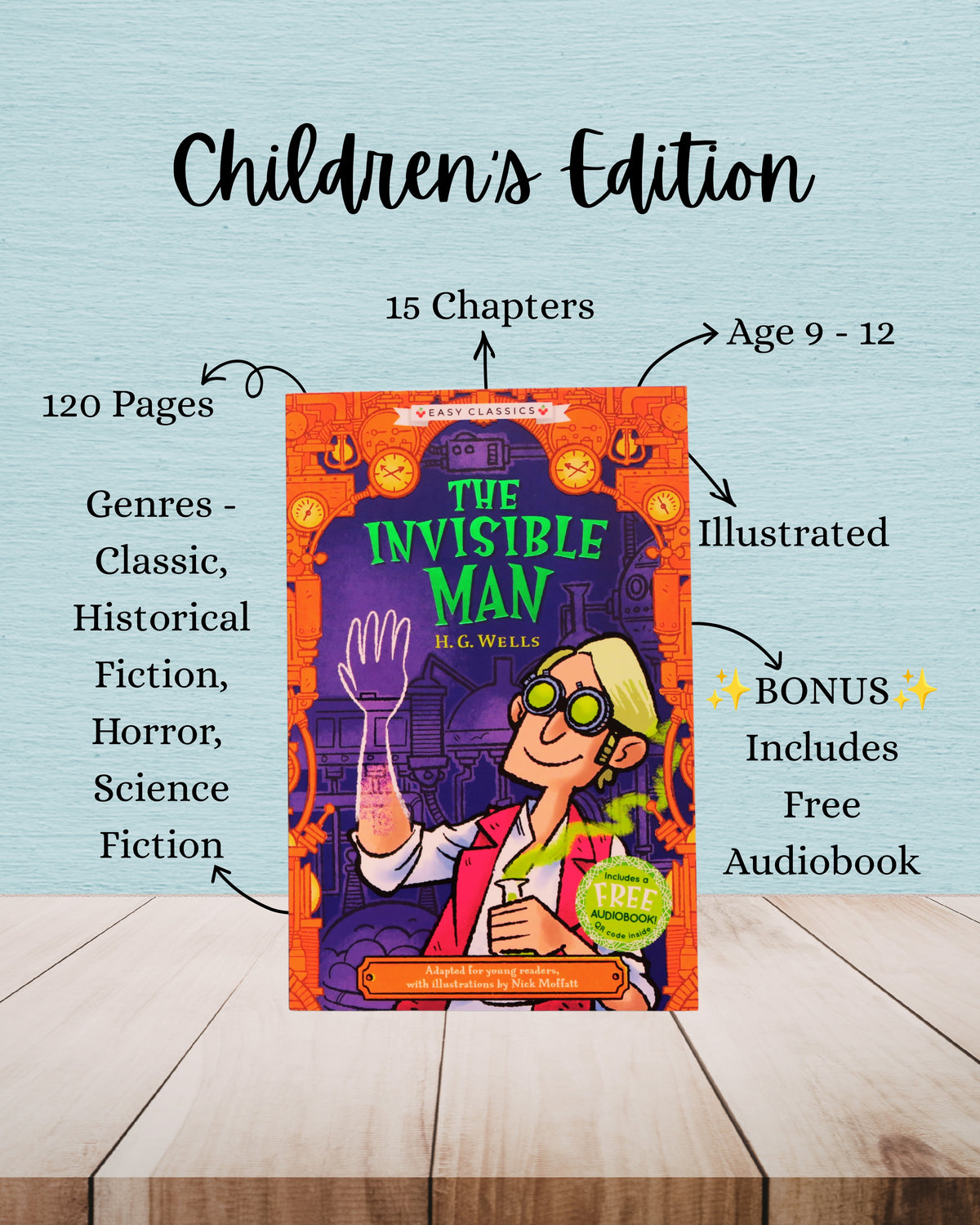 The Invisible Man | H.G. Wells | Adult And Child Bundle