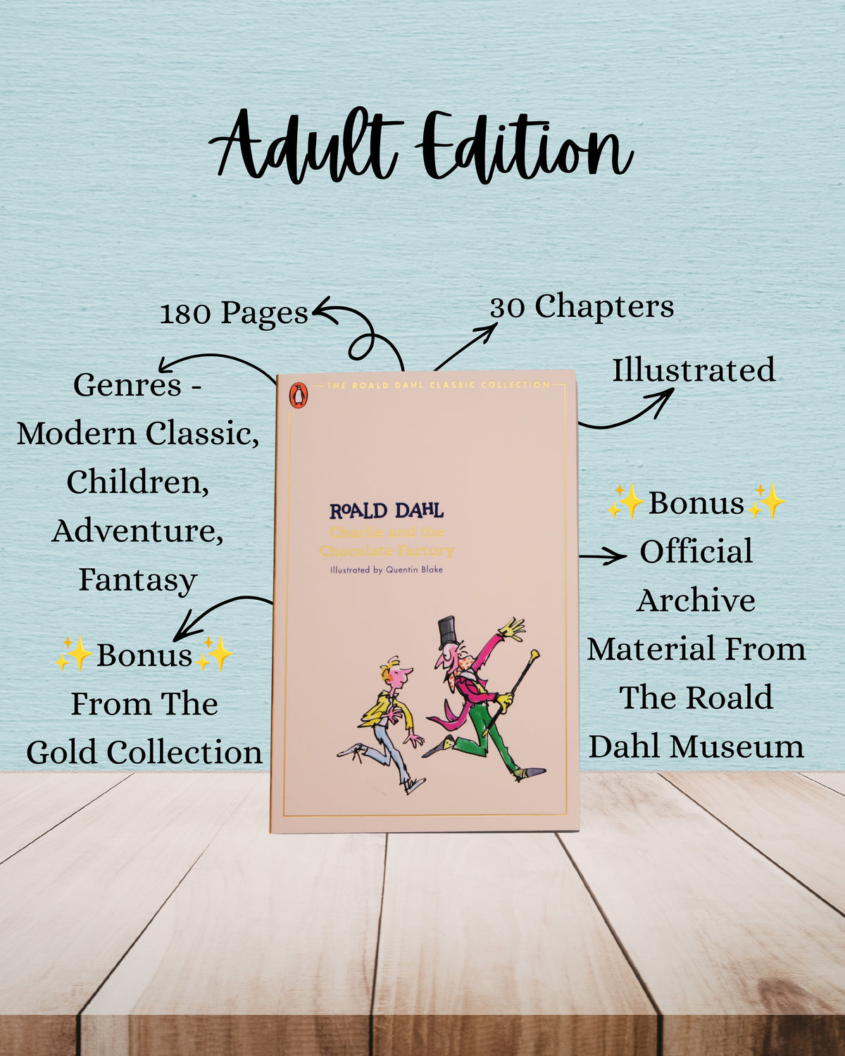 Charlie And The Chocolate Factory | Roald Dahl | Adult And Child Bundle