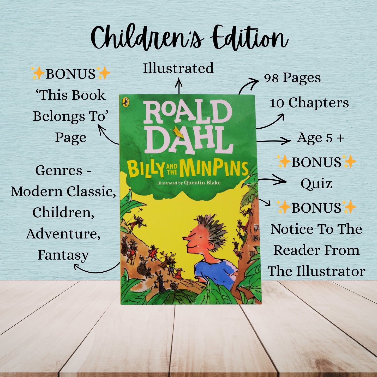 Billy And The Minpins | Roald Dahl | Adult And Child Bundle