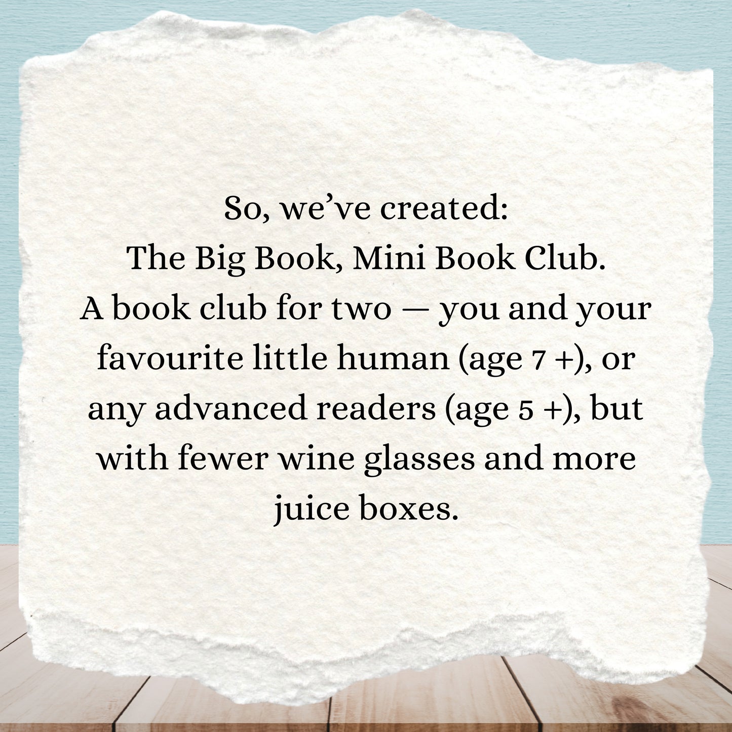 The Big Book, Mini Book Club - Shared Story Squad | Adult And Child | Age 7+| Book Subscription