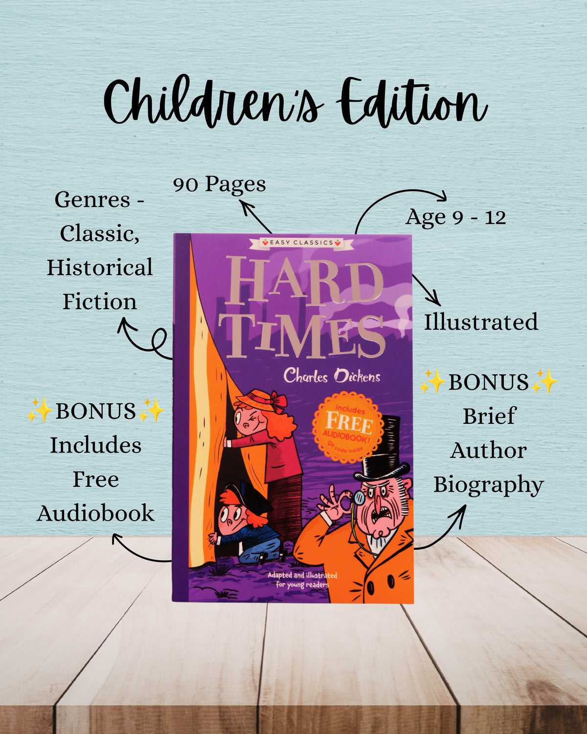 Hard Times | Charles Dickens | Adult And Child Bundle