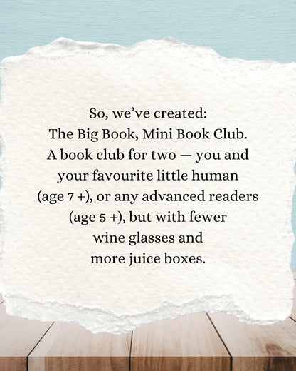 The Big Book, Mini Book Club - Shared Story Squad | Adult And Child | Age 7+| Book Subscription