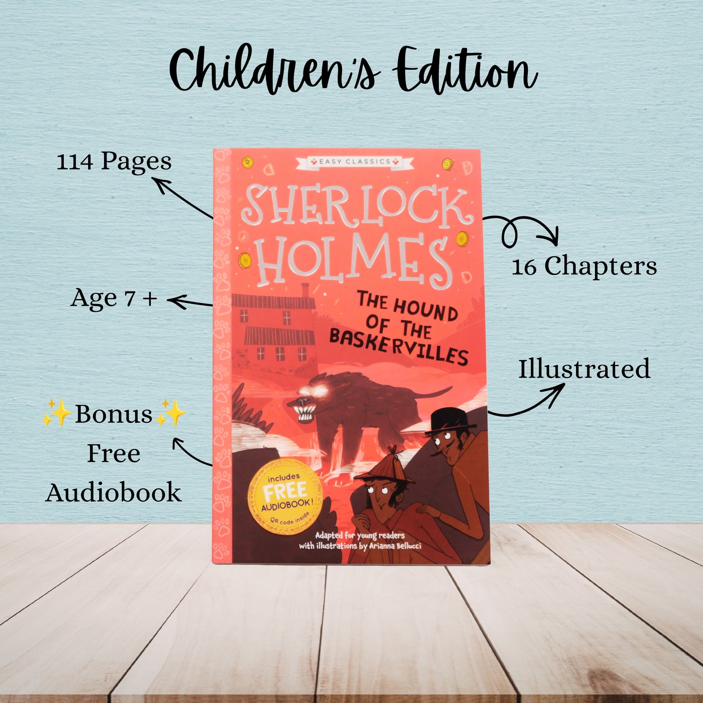 Sherlock Holmes:  Hound Of The Baskervilles | Arthur Conan Doyle | Adult And Child Bundle
