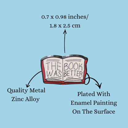 Book Allegiance Pin | ‘The Book Was Better’