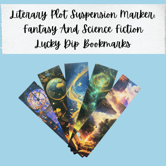 Literary Plot Suspension Marker:  Fantasy And Science Fiction Lucky Dip Bookmarks