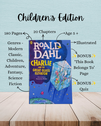 Charlie And The Great Glass Elevator | Roald Dahl | Adult And Child Bundle