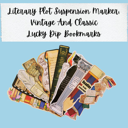 Literary Plot Suspension Marker:  Vintage And Classic Lucky Dip | Bookmarks