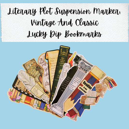 Literary Plot Suspension Marker:  Vintage And Classic Lucky Dip | Bookmarks