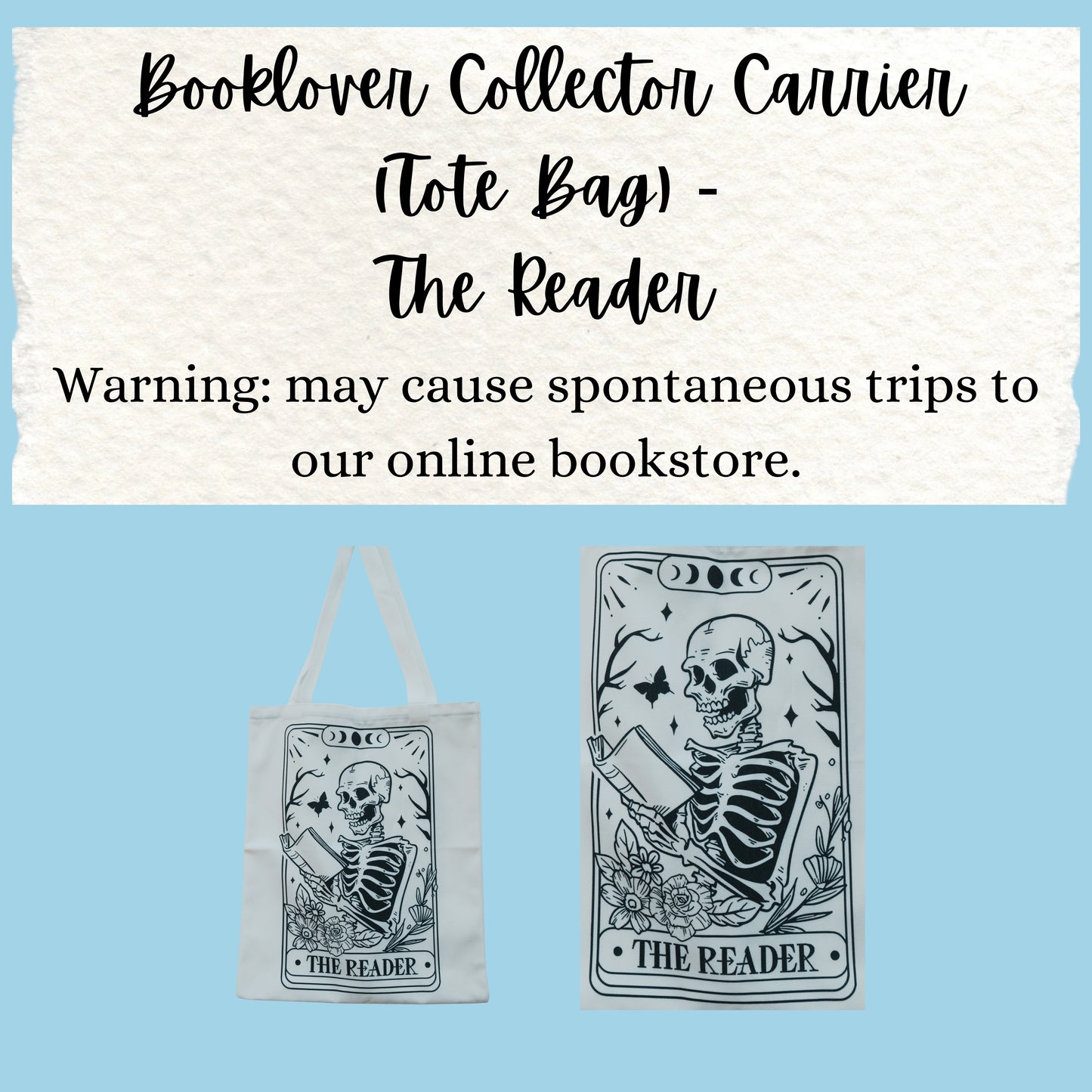 Booklover Collector Carrier | The Reader | Tote Bags