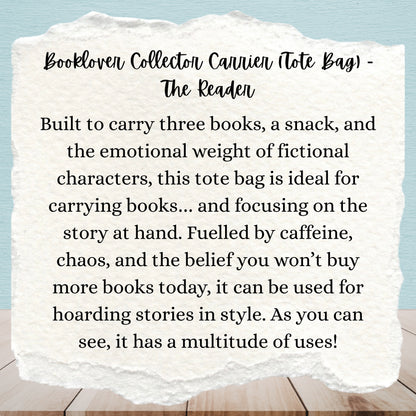 Booklover Collector Carrier | The Reader | Tote Bags