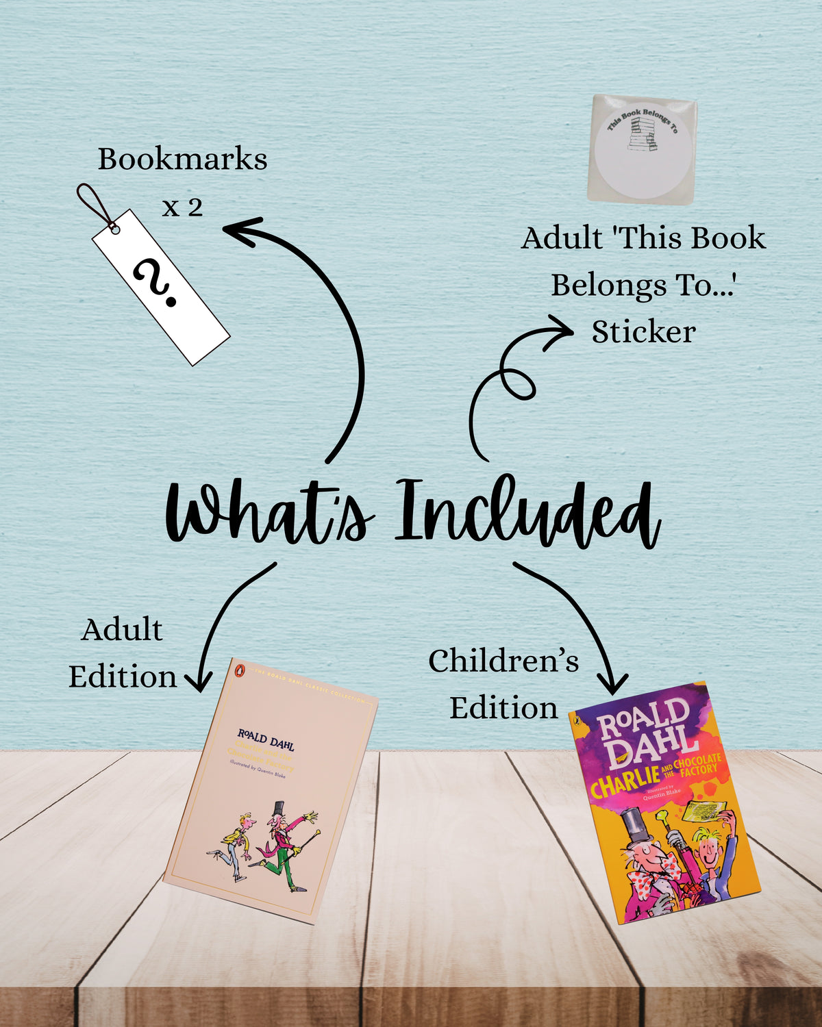 Charlie And The Chocolate Factory | Roald Dahl | Adult And Child Bundle