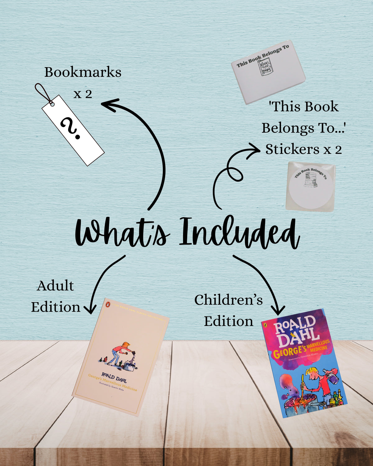 George's Marvellous Medicine | Roald Dahl | Adult And Child Bundle